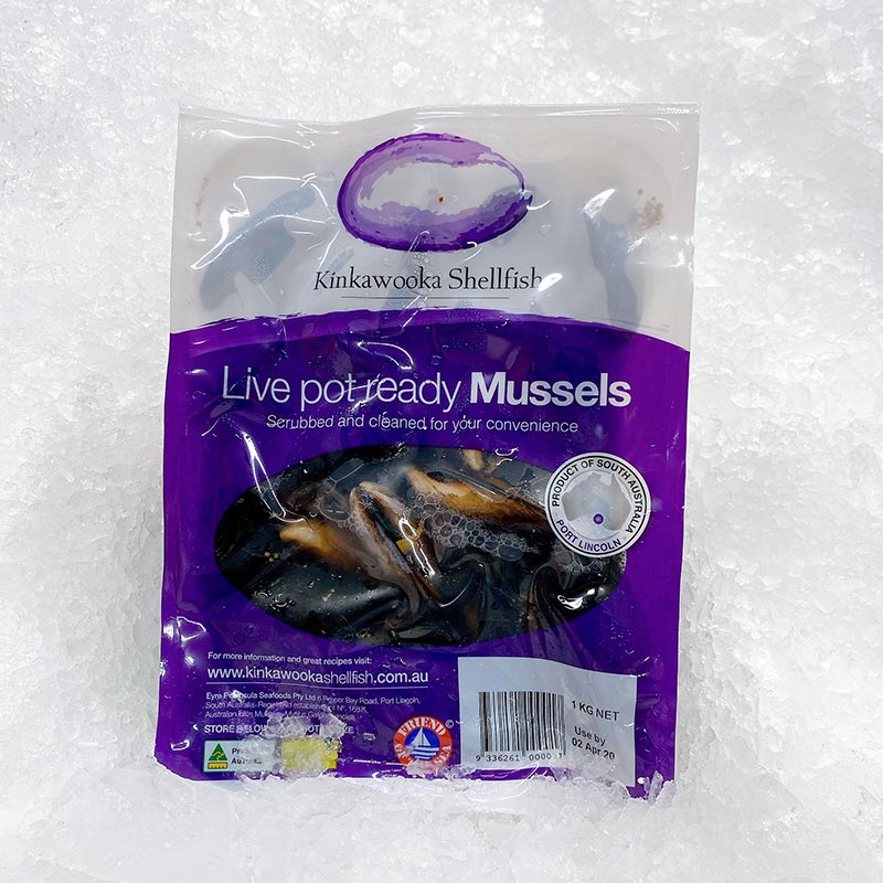 BULK PURCHASE KINKAWOOKA BLACK MUSSELS (12KG)