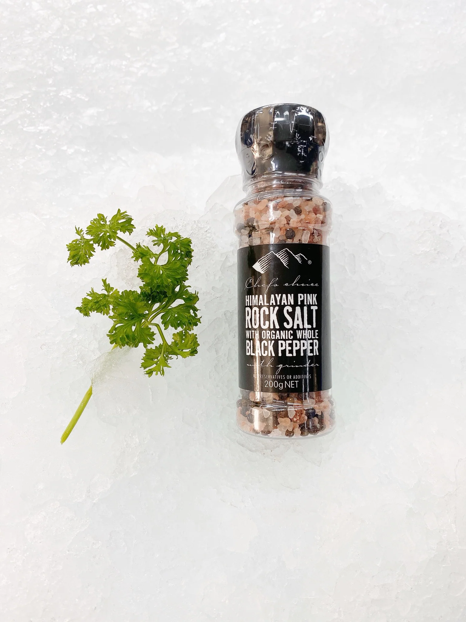 HIMALAYAN PINK ROCK SALT WITH BLACK PEPPER 200G